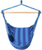 Hangstoel, opknoping touw schommel zitplaats met 2 kussens, max 150kg (Donkerblauw)