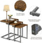 Set van 3 stapelbare salontafel, 3 componenten bijzettafels C-vorm