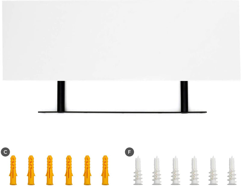 wandplank, wandplank voor boeken, foto's, decoratie, , 60 x 20 x 3,8 cm, wit LWS26WT