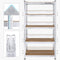 Magazijnrek, set van 2, rek voor zware lasten, kelderrek, 180 x 90 x 40 cm, tot 875 kg belastbaar, 5 verstelbare planken, plank van metaal, steekrek, werkplaatsrek, kelder, zilver GLR80SV