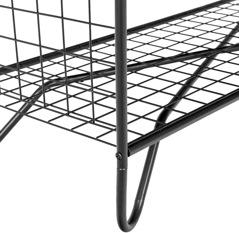 salontafel, cocktailtafel met open opbergplank  metalen frame,, vintage