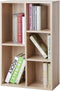 Boekenkast, staand, met 5 vakken, , 50 x 24 x 80 cm, eikenkleurig LBC25NL