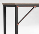Bureau, computertafel, smalle bureautafel, 120 x 60 x 75 cm, studeerkamer, grijs-zwart LWD039B02