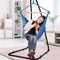 Hangstoel, opknoping touw schommel zitplaats met 2 kussens, max 150kg (Donkerblauw)