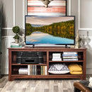 TV Meubel -lowboard, 3-laags houten tv tafel tv-meubel met verstelbare open planken, kabelbeheer, tv-kast in de woonkamer, modern media entertainment centrum voor flatscreens tot 140 cm
