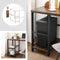 Bureau, computertafel, pc-tafel, bureautafel, met 2 legplanken rechts of links,  bruin-zwart LWD47X