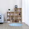 Boekenkast, boekenplank, met 8 vakken,  woonkamer, slaapkamer, kinderkamer, eikenkleurig