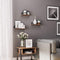 wandplank in industrieel ontwerp, zwevende plank, set van 3, wandmontage, 44,2 x 15,6 x 8,2 cm, , LWS33BX