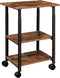 Printertafel, printerwagen met 3 niveaus, in hoogte verstelbaar, 48,5 x 40 x 67 cm, voor kantoor, school, thuis EBF03PS01