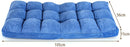 Verstelbare vloerstoel met rugleuning, opvouwbare meditatiestoel met 14 posities, (Blauw)