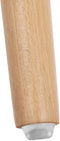 Set van 2 barkrukken zithoogte 73 cm barkruk poten van beuken zitschaal van kunststof wit LJB20W