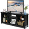 2-laags TV-tafel, TV-meubel, 147 cm TV lowborad (Zwart)