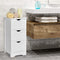 3 lades houten badkamerkast,