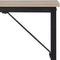 Bureau, computertafel, smalle kantoortafel, 100 x 50 x 75 cm, studeerkamer,  grijs-zwart LWD041B02