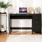 Computerbureau 120 cm met 3 laden, thuiskantoor studie bureau met ruime bureaublad, computertafel pc-tafel, moderne laptop bureau, multifunctioneel computer bureau (Zwart)