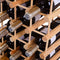 Houten Wijnrek, Vrijstaande wijnfles houder, 40 Flessen display Capaciteit, 85 x 44 x 24cm