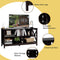 tv-meubel, tv-tafel tv-kast tv-plank, voor TV's tot 55 inch, 3-laags 120 x 41 x 60 cm (Bruin)