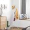 Kapstok, Staande Kleding hanger met afneembare haken en opvouwbare poten, gemakkelijk te monteren, duurzaam staal, wit