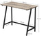 Bureau, computer bureau, industrieel ontwerp, 100 x 50 x 75 cm, grijs-zwart LWD040B02