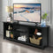 2-laags TV-tafel, TV-meubel, 147 cm TV lowborad (Zwart)