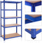 Magazijnrekken, zware lasten, set van 2, kelderrekken, 200 x 100 x 50 cm, tot 875 kg belastbaar, 5 verstelbare planken, planken van metaal, steekplanken, werkplaatsrek, blauw GLR050Q02