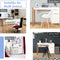 Modern computer bureau, computertafel computerbureau werkstation met opbergkast, lade, stevige structuur, schrijftafel, ideaal voor thuiskantoor, 112,5 x 50 x 75 cm (Wit)