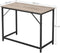 Bureau, computertafel, smalle kantoortafel, 100 x 50 x 75 cm, studeerkamer,  grijs-zwart LWD041B02