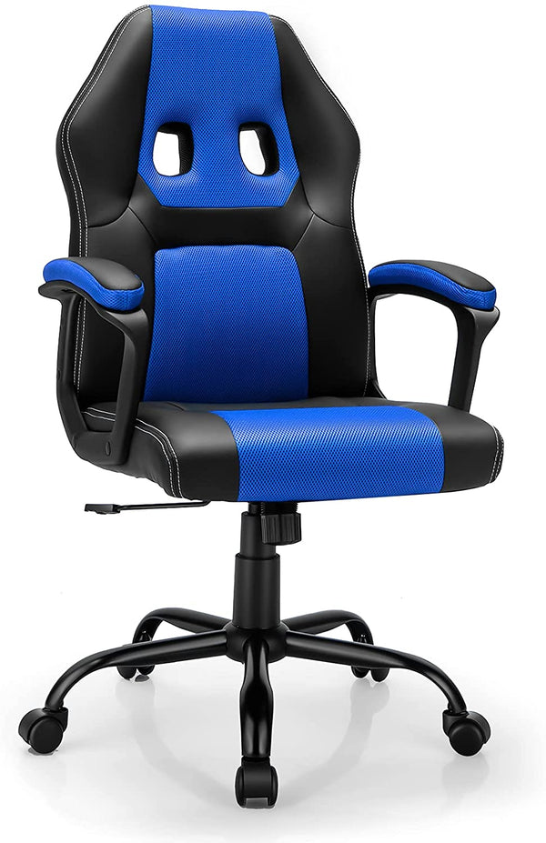 gaming stoel zithoogte van 48 cm tot 57,5 Blauw