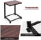 Laptoptafel met wielen, verrijdbare laptopkar, 50 x 40 x 65 cm (Zwart)