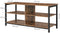 TV-kast, TV-tafel, TV-plank, lowboard met 4 planken, open vakken,, 110 x 40 x 50 cm,  donkerbruin LTV37BX