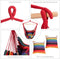 Hangstoel, opknoping touw schommel zitplaats met 2 kussens, , max 150kg  (rood)