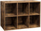 Boekenkast, boekenplank, met 6 vakken, bruin LBC203BX