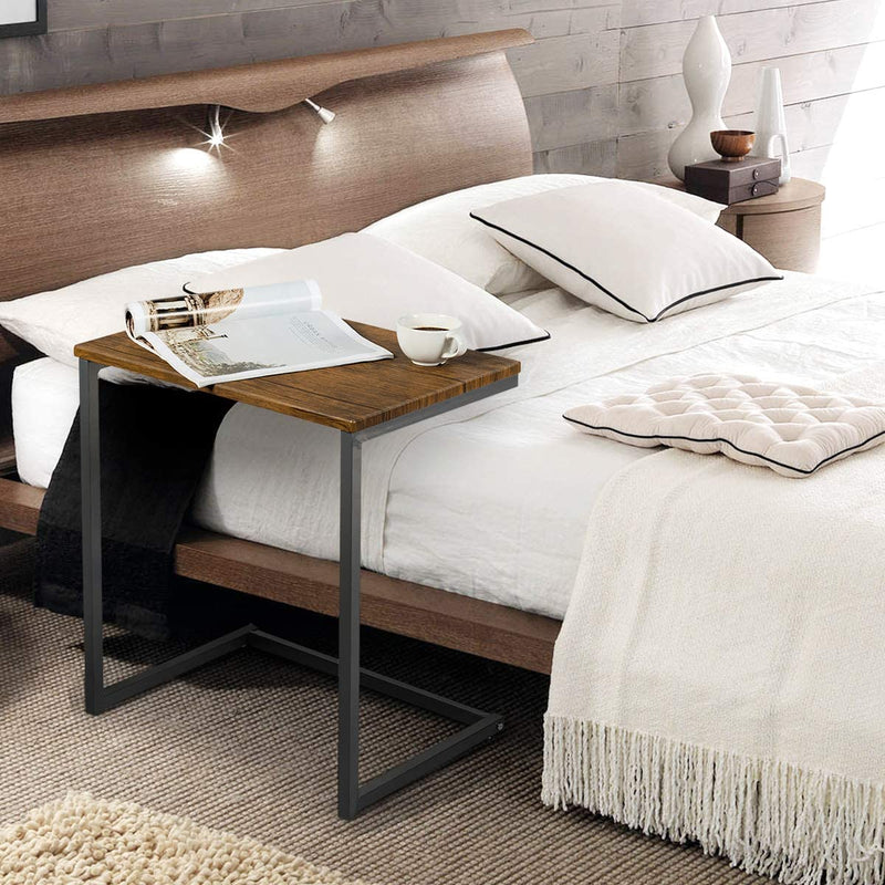 Set van 3 stapelbare salontafel, 3 componenten bijzettafels C-vorm