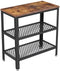 Console tafel, bijzettafel, , salontafel, gang, woonkamer,, industrieel ontwerp, vintage, donkerbruin LET33BX