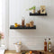 wandplank, wandplank voor boeken, foto's, decoratie,  40 x 20 x 3,8 cm,, zwart LWS24BK