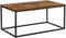 Salontafel,  stalen frame, 100 x 55 x 45 cm, eenvoudige montage, , vintage bruin-zwart LCT052B01