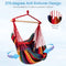 Hangstoel, opknoping touw schommel zitplaats met 2 kussens, , max 150kg  (rood)