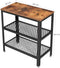 Console tafel, bijzettafel, , salontafel, gang, woonkamer,, industrieel ontwerp, vintage, donkerbruin LET33BX