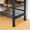 Schoenenbank, schoenenrek met 2 planken, 75 x 30 x 45 cm, donkerbruin EBF01HX01