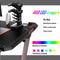 Gaming Bureau, Gamingtafel, Ergonomische race Computer bureau met RGB-lampen, 120cm  Z-vorm ,zwart