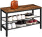Schoenenbank, schoenenrek met 2 planken, 75 x 30 x 45 cm, donkerbruin EBF01HX01