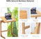 laptoptafel met kantelbaar blad, C-vormige bank bijzettafel met stopper, (Natuurlijk)