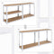 Magazijnrek, set van 2, rek voor zware lasten, kelderrek, 180 x 90 x 40 cm, tot 875 kg belastbaar, 5 verstelbare planken, plank van metaal, steekrek, werkplaatsrek, kelder, zilver GLR80SV