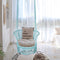 Hangstoel macrame schommelstoel, hangende katoenen touw stoel met kwastjes, maximaal 160kg  (kussens niet inbegrepen) (Blauw)