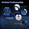 gaming stoel zithoogte van 48 cm tot 57,5 Blauw