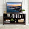 tv-meubel, tv-tafel tv-kast tv-plank, voor TV's tot 55 inch, 3-laags 120 x 41 x 60 cm (Bruin)