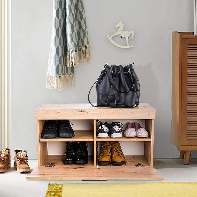 Schoenenkast, kantelbare schoenenkast met 2 laags structuur, handige handgreep, verstelbare planken, antislip onderleggers, schoenen opslag organisator voor huis, kantoor, hal, gang