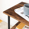 Printertafel, printerwagen met 3 niveaus, in hoogte verstelbaar, 48,5 x 40 x 67 cm, voor kantoor, school, thuis EBF03PS01