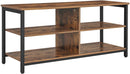 TV-kast, TV-tafel, TV-plank, lowboard met 4 planken, open vakken,, 110 x 40 x 50 cm,  donkerbruin LTV37BX