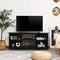 2-laags TV-tafel, TV-meubel, 147 cm TV lowborad (Zwart)